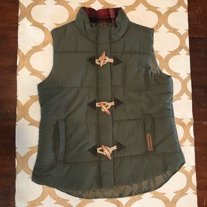 Olive Green Puffer Vest
